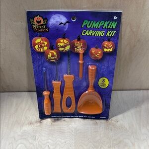 Perfect Pumpkin Carving Kit with Orange Tools